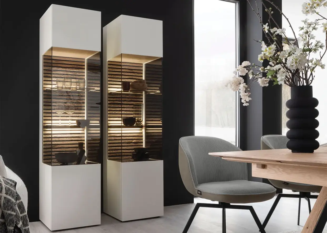 Yonna Tall Display Cabinets